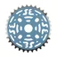 SE Bikes 33-tooth 1/8-inch 1-piece Alloy Chainring in Painted Blue