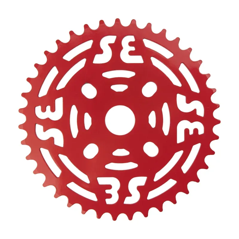 SE Bikes 1-piece 39-tooth 1/2-inch/1/8-inch Chainring in Red