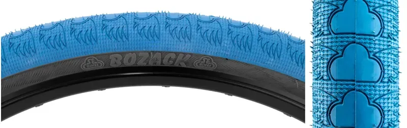 SE Bikes Bozack 29x2.4-inch Wire BMX Tire in Light Blue/Black