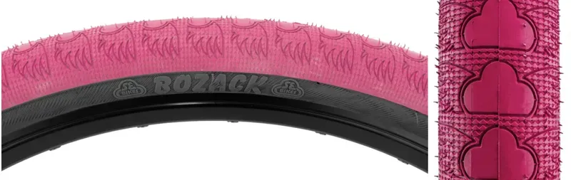 SE Bikes Bozack 29x2.4-inch Wire BMX Tire in Pink/Black