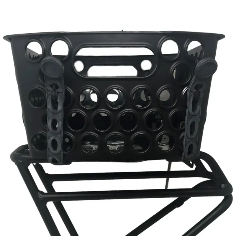 Bikase Dairyman Universal 13x12x7.5-inch E-Bike Front Basket in Black-4