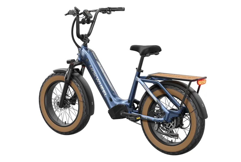 MOKWHEEL SCORIA STEP THROUGH FAT TIRE E-BIKE IN DARK BLUE-1