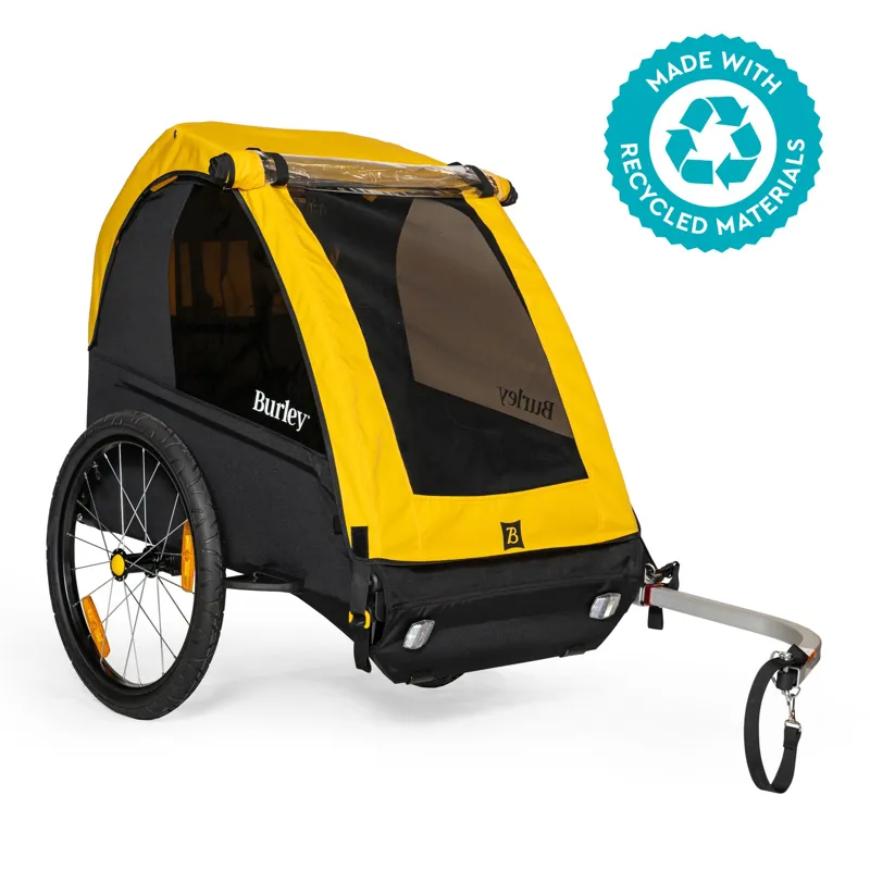 Burley Bee Double Trailer in Yellow