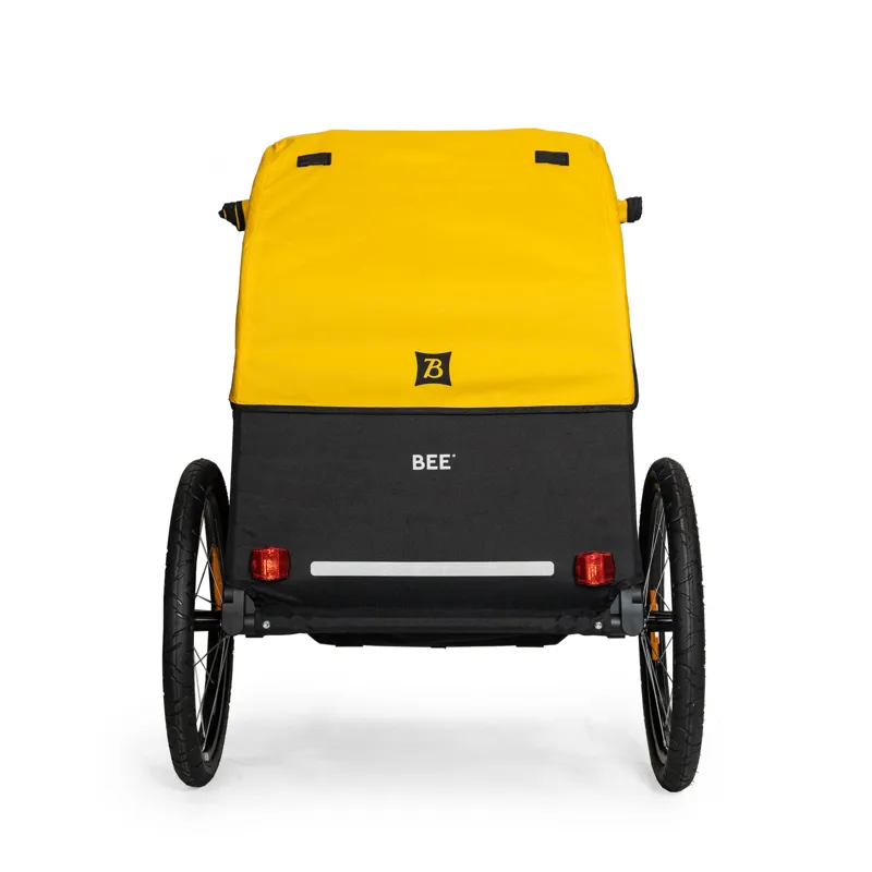 Burley Bee Double Trailer in Yellow-1
