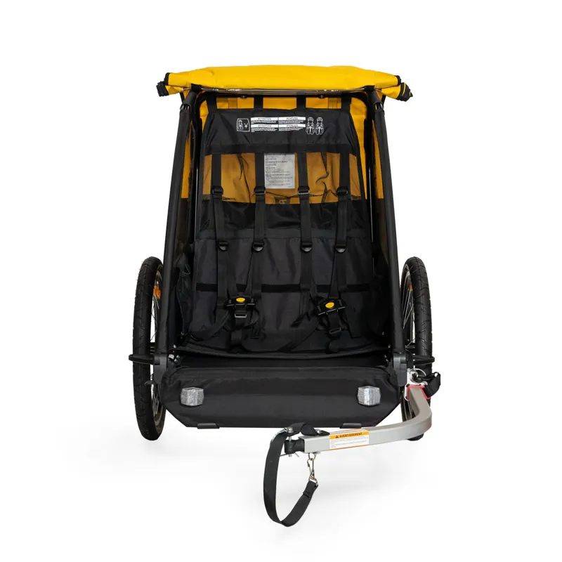Burley Bee Double Trailer in Yellow-2