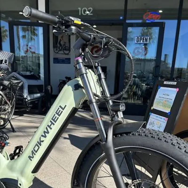 MOKWHEEL ONYX STEP THROUGH DUAL SUSPENSION MOUTAIN E-BIKE MINT GREEN-3