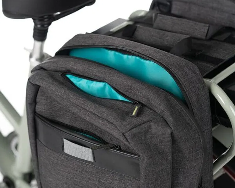 Pedego Commuter Double Pannier Bag in Black-1