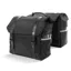 Pedego Premium Pannier Bag with Waterproof Rain Fly in Black with Black Leather