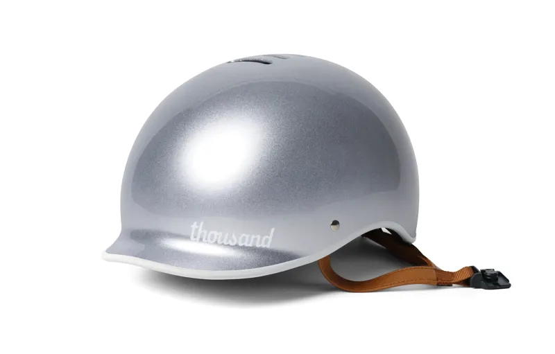 Thousand Metallics Collection Helmet in Polished Titanium Gray