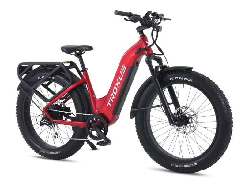 Troxus Explorer Plus Step-Thru E-Bike Small in Red-1