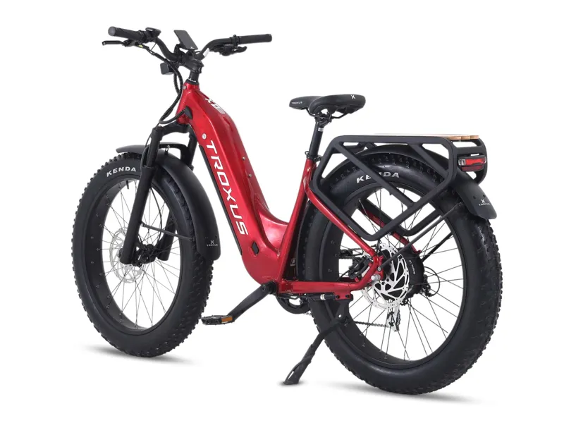 Troxus Explorer Plus Step-Thru E-Bike Small in Red-2