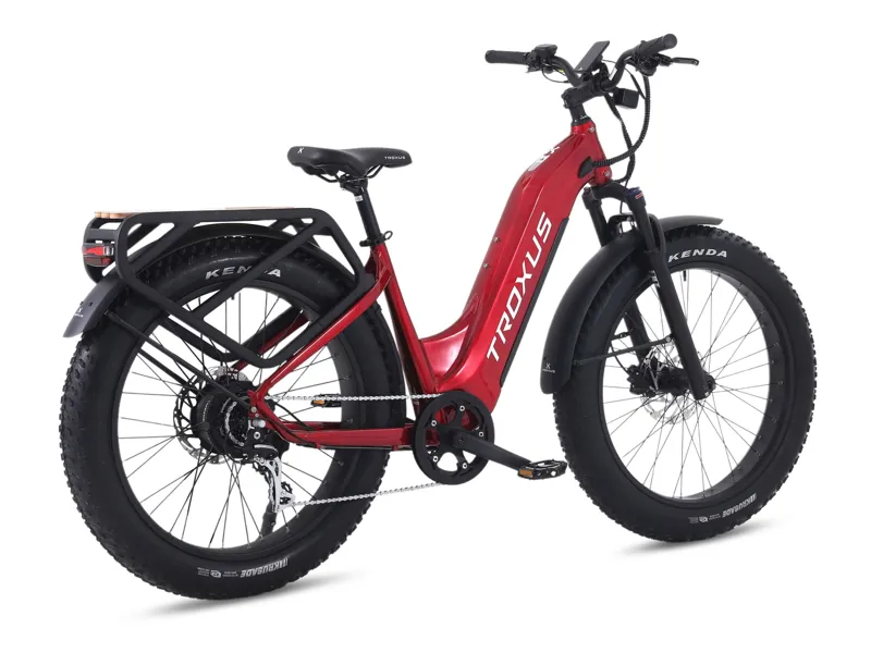 Troxus Explorer Plus Step-Thru E-Bike Small in Red-3