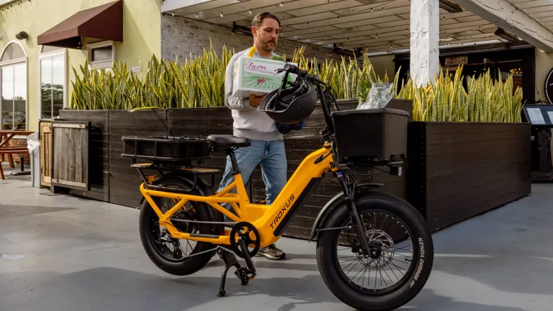 Troxus Lynx Cargo E-bike in Mango-10