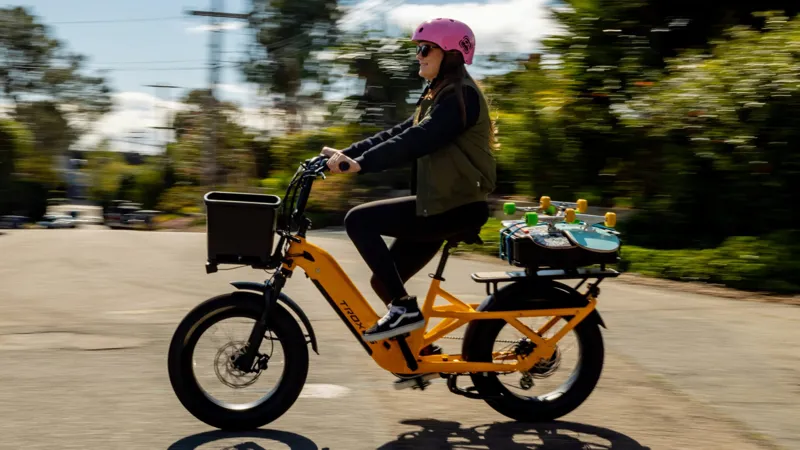 Troxus Lynx Cargo E-bike in Mango-11