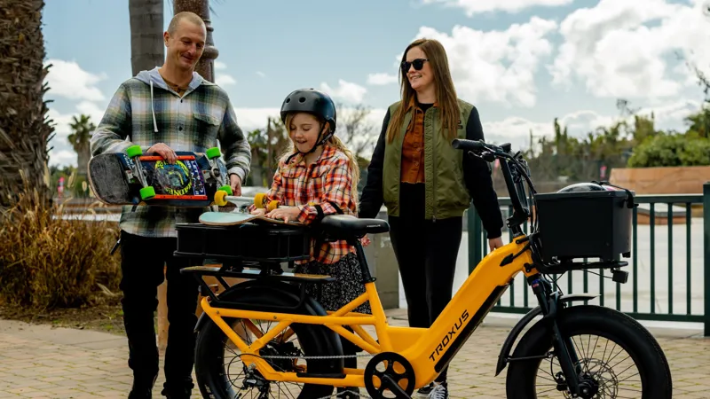 Troxus Lynx Cargo E-bike in Mango-12