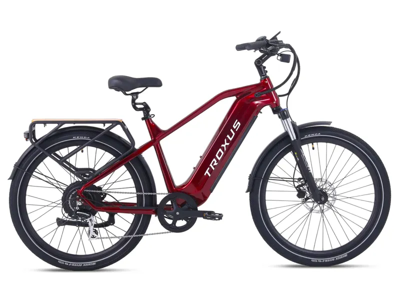 Troxus Trax Plus Commuter E-Bike 750/30Ah Large in Red-Maroon
