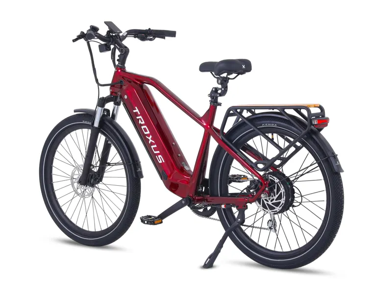 Troxus Trax Plus Commuter E-Bike 750/30Ah Large in Red-Maroon-2