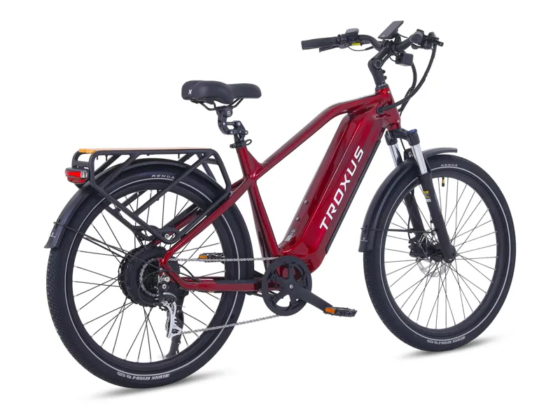 Troxus Trax Plus Commuter E-Bike 750/30Ah Large in Red-Maroon-3