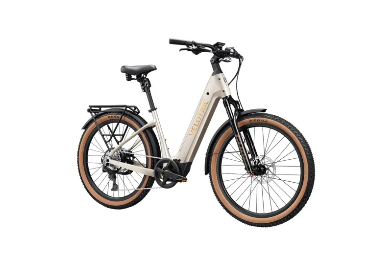 VELOTRIC DISCOVER MID-DRIVE - REG / STEP THRU / PLATINUM SILVER WHITE-1